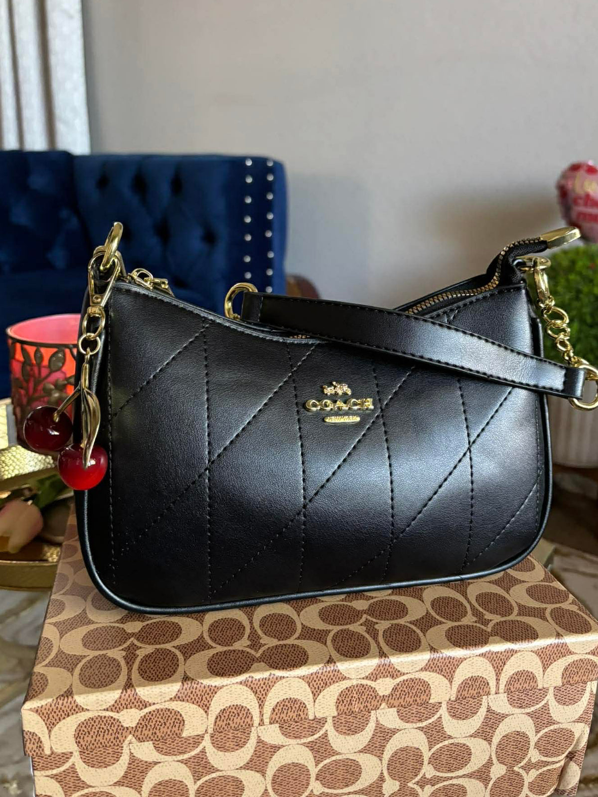 Cherry Crossbody Purse Inspired Designer Cute Trendy Handbag