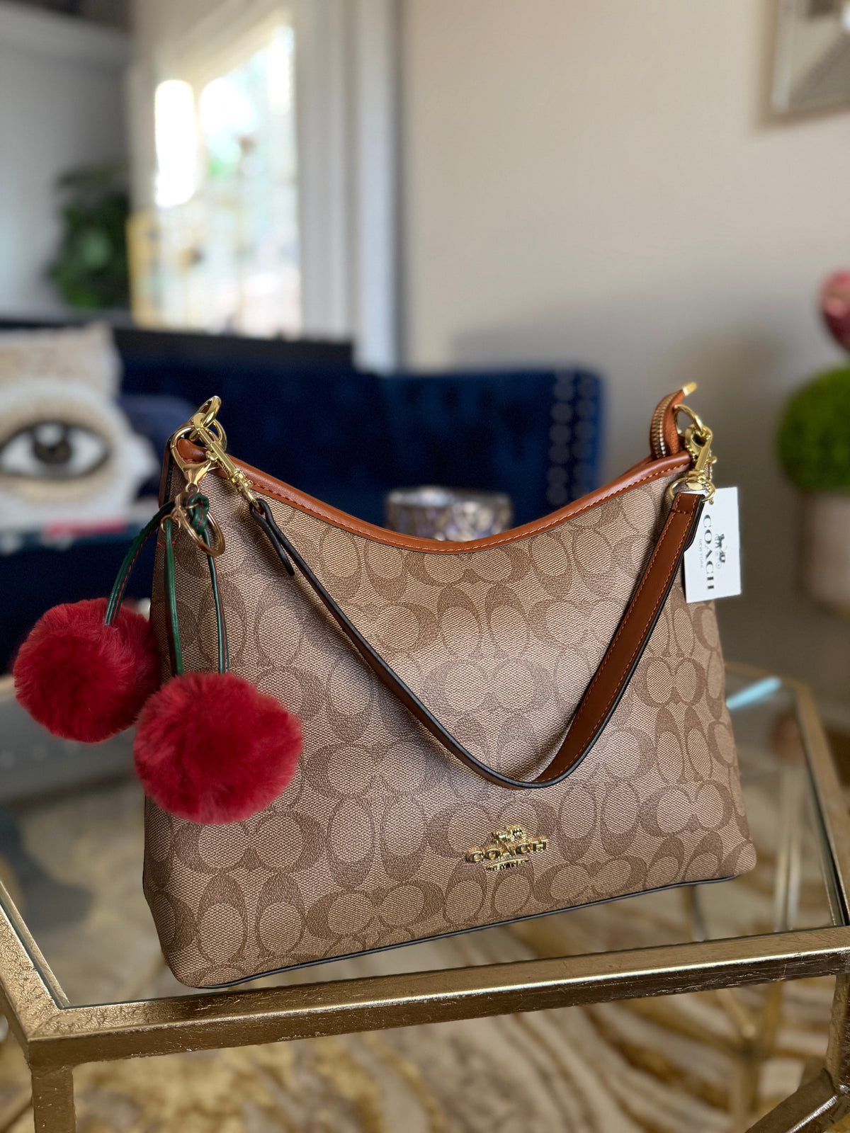 Cherry Charm Crossbody Purse – Inspired Designer Style Cute Trendy Handbag